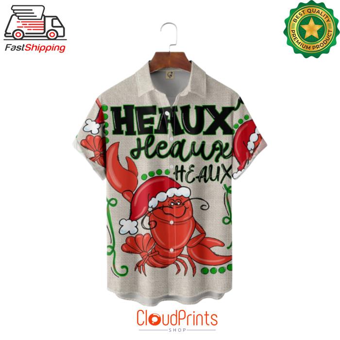 Christmas Lobster Heaux Hawaiian Shirt