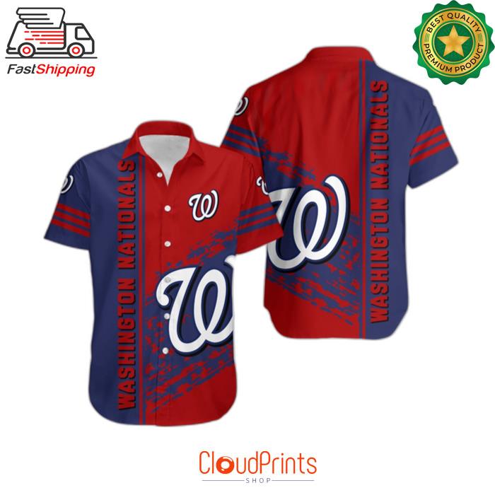 Washington Nationals Quarter Style MLB Hawaiian Shirt